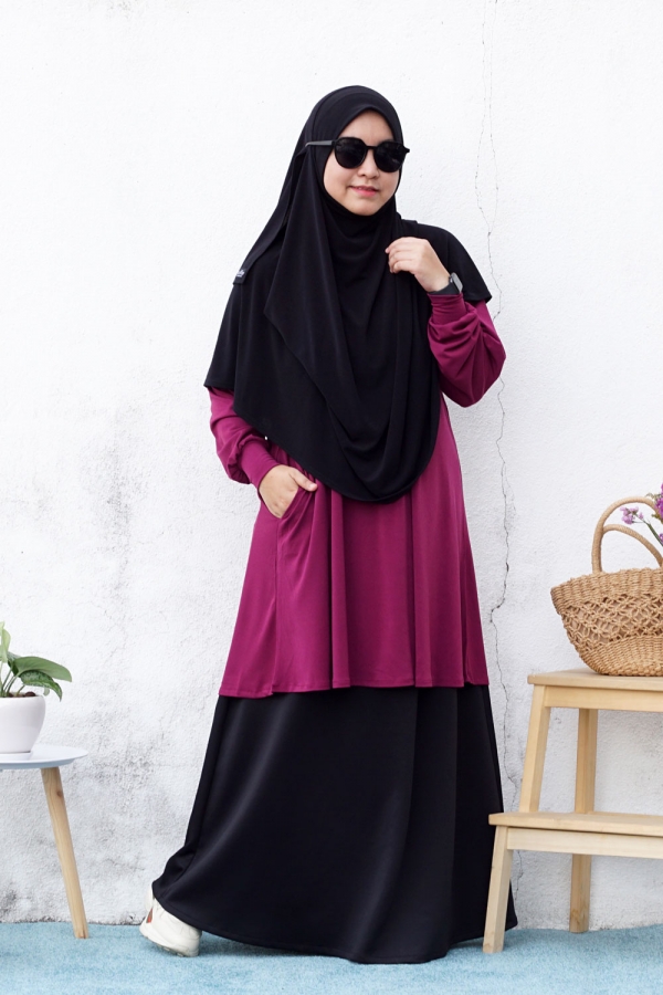Xtra Luna Blouse - Mulberry Xtra Luna Blouse - Mulberry